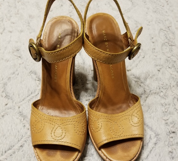 Vintage leather Marc Jacobs sandal heel - Picture 3 of 6